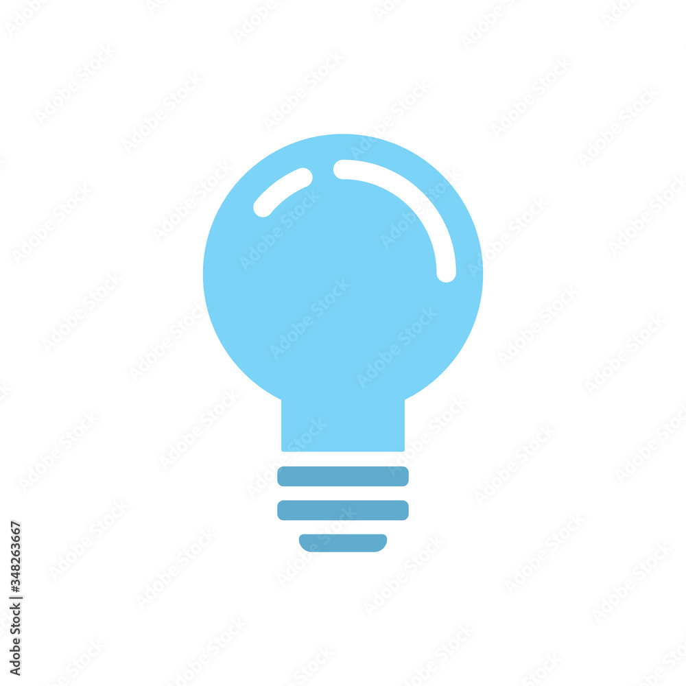 Idea icon, light bulb vector illustration. Electric lamp pictogram. Symbol of creativity and invention. Idea icon, light bulb vector illustration. Electric lamp pictogram. Symbol of creativity and invention.