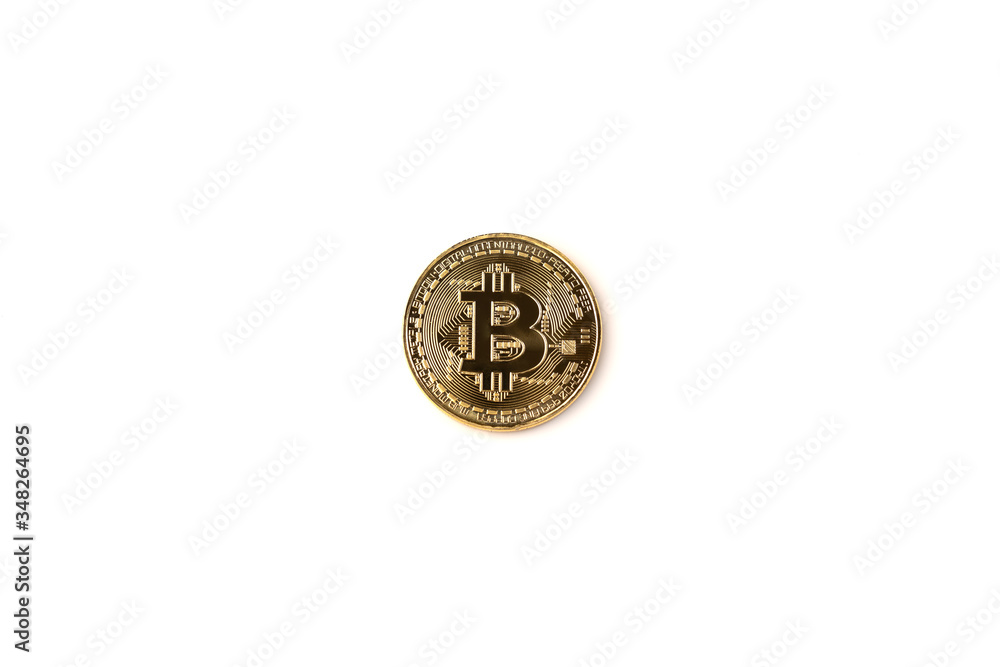 Bitcoin BTC Cryptocurrency Coin. Stock Market Concept Bitcoin BTC Cryptocurrency Coin. Stock Market Concept