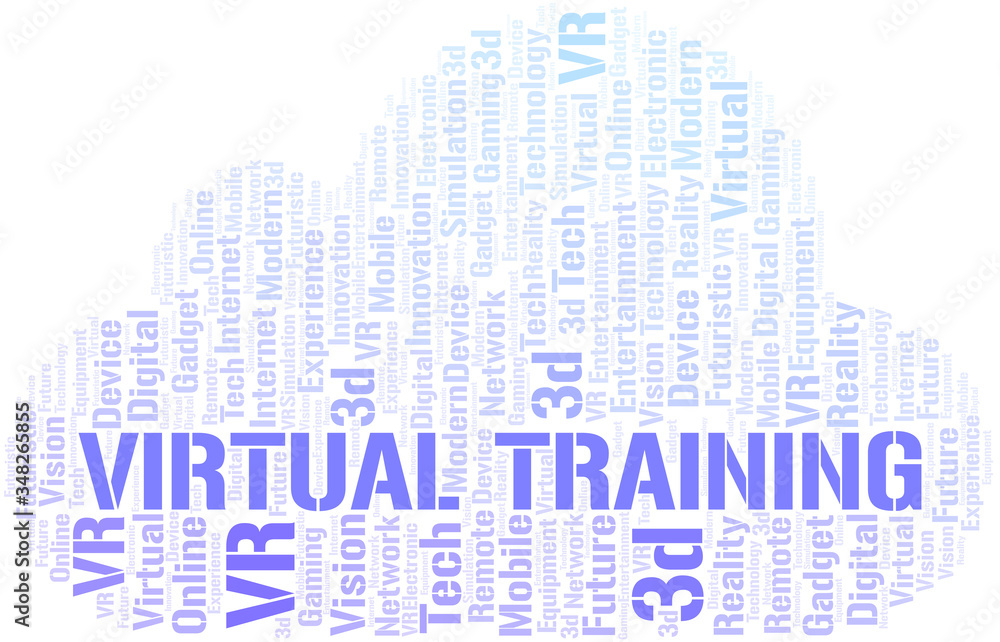 Virtual Training word cloud collage made with text only. Virtual Training word cloud collage made with text only.
