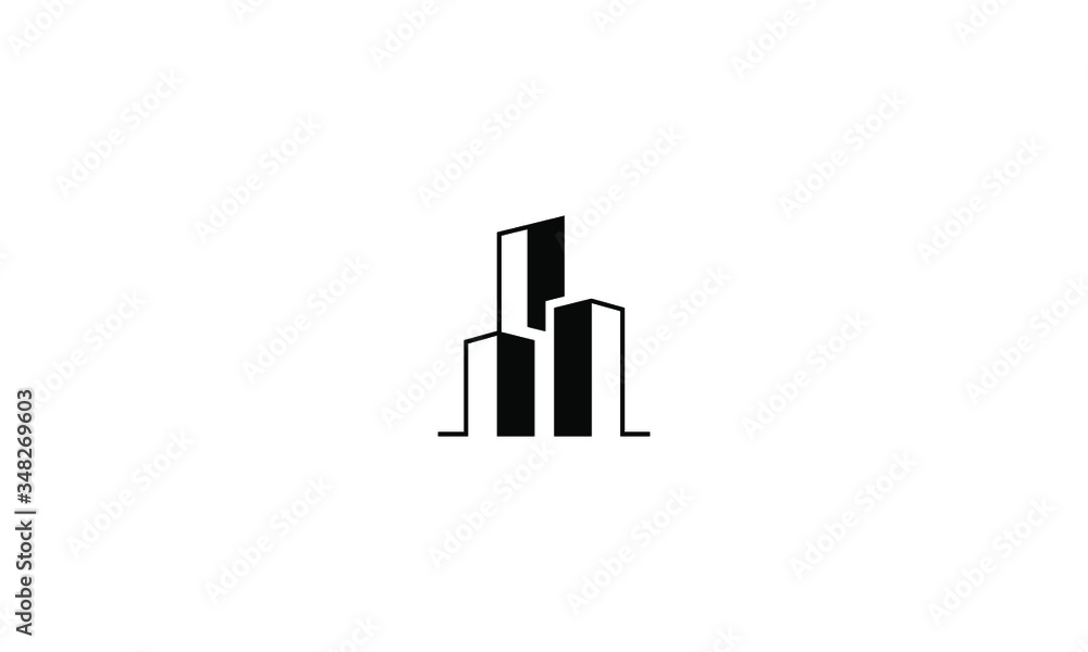 Building logo design vector symbol abstract Building logo design vector symbol abstract