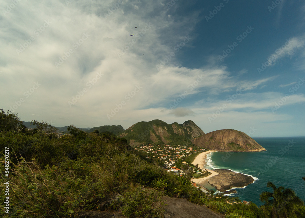 Fototapeta premium Beach and mountains