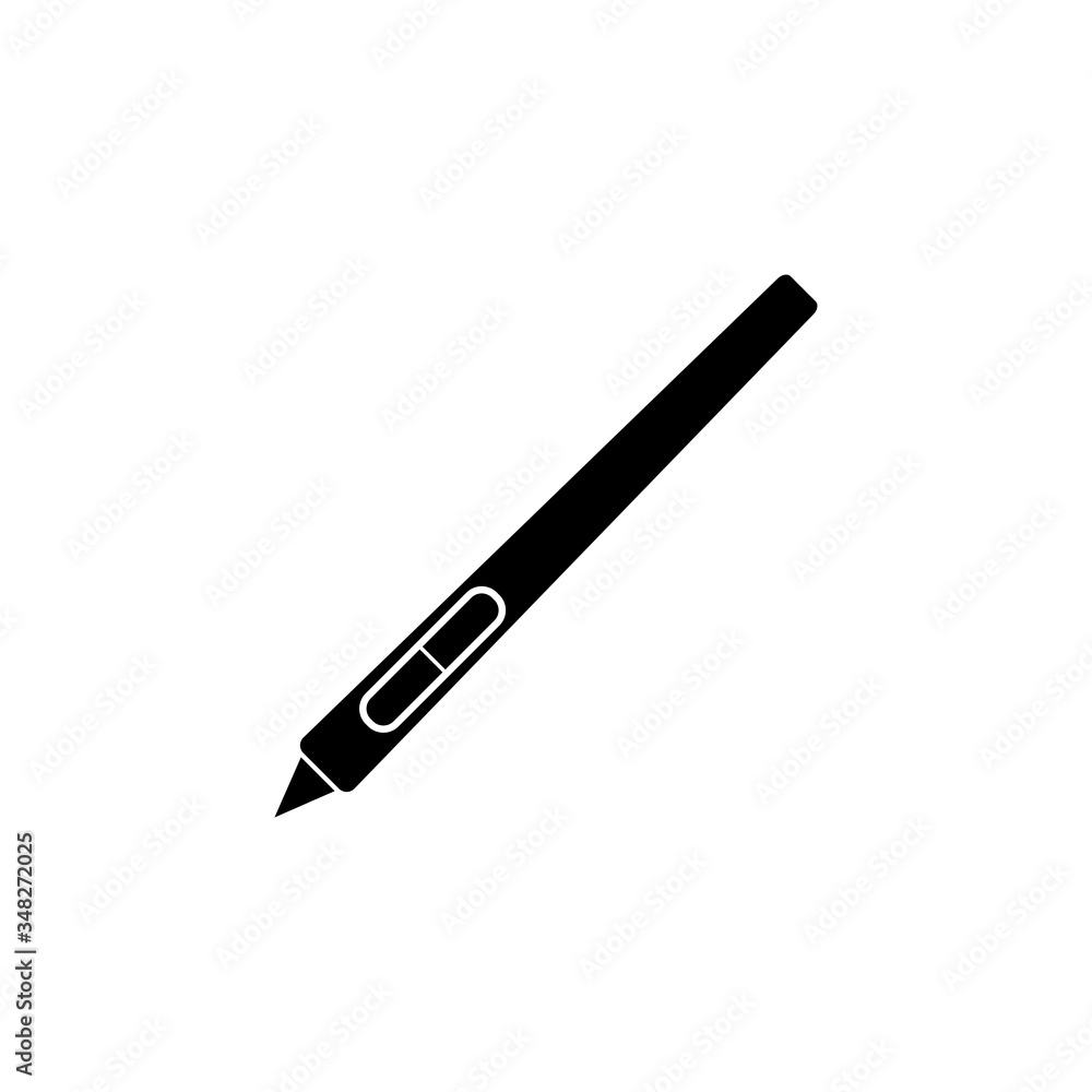 Drawing tablet, graphic tablet pen vector icon Drawing tablet, graphic tablet pen vector icon