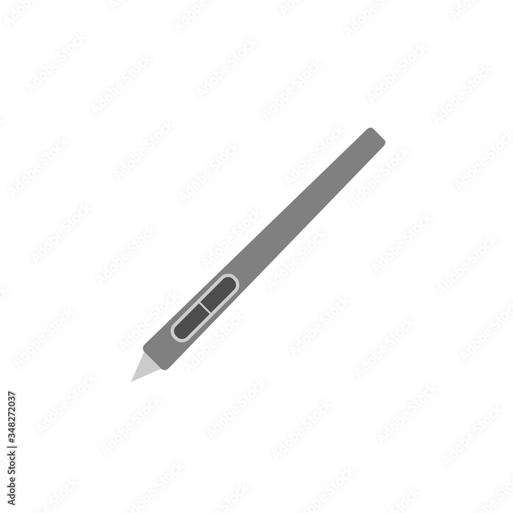 Drawing tablet, graphic tablet pen vector icon Drawing tablet, graphic tablet pen vector icon