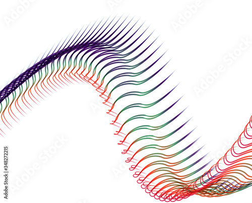 Abstract background blend wave line design for Wallpaper, Banner, Background, Card, Book Illustration, landing page