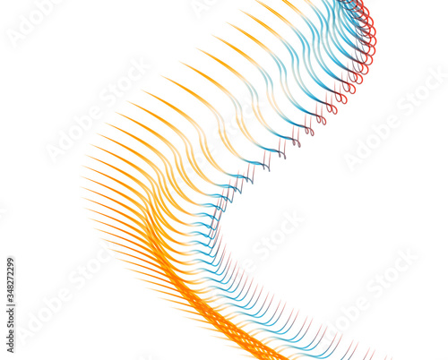Abstract background blend wave line design for Wallpaper, Banner, Background, Card, Book Illustration, landing page