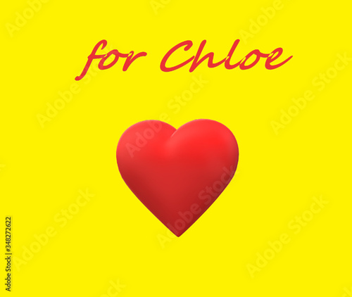 Wallpaper Mural valentine card for Chloe Torontodigital.ca