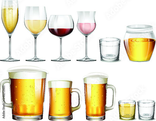 glass, wine, icon, cocktail, drink, alcohol, set, illustration, champagne, symbol, bottle, bar, glasses, beer, vector, drinks, juice, martini, isolated, white, party, wineglass, icons, christmas, silh