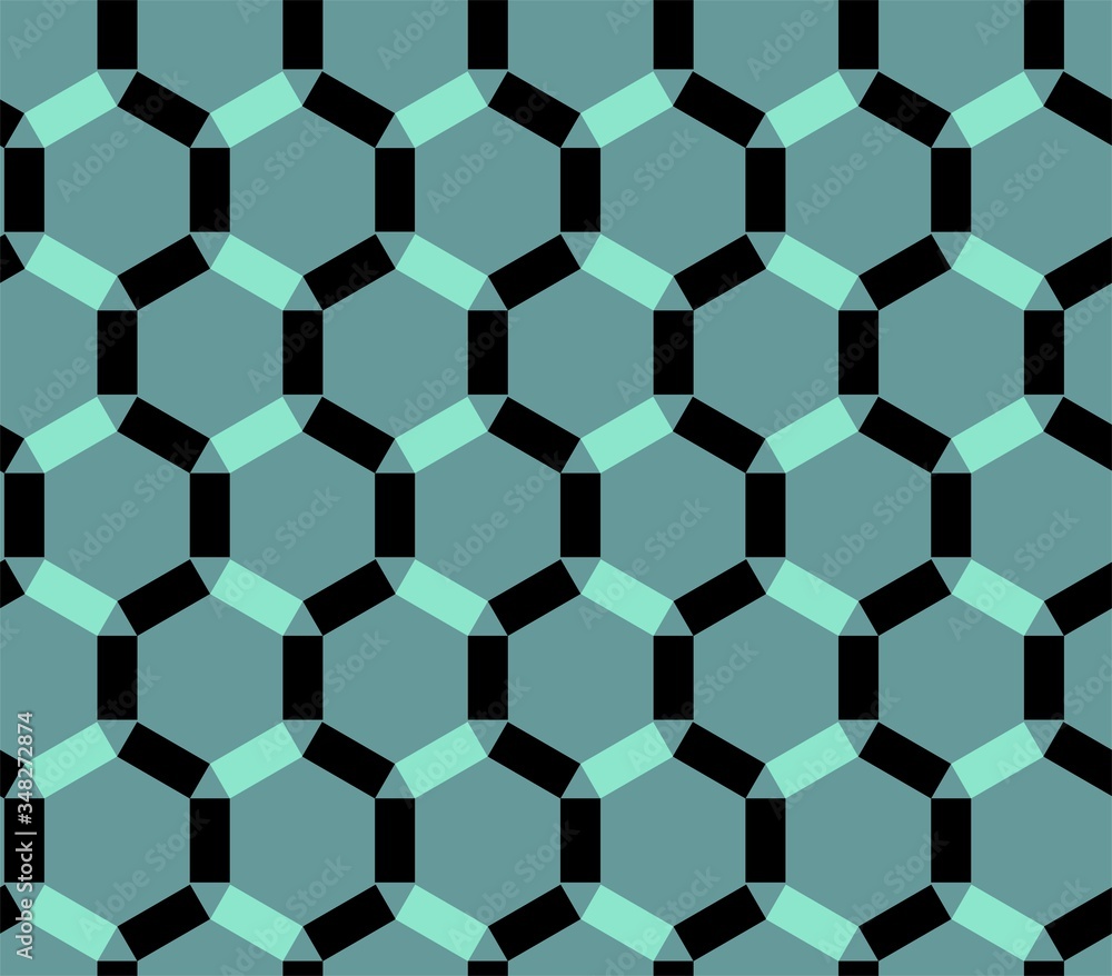 Abstract geometric hexagon pattern. Vector background. Abstract geometric hexagon pattern. Vector background.