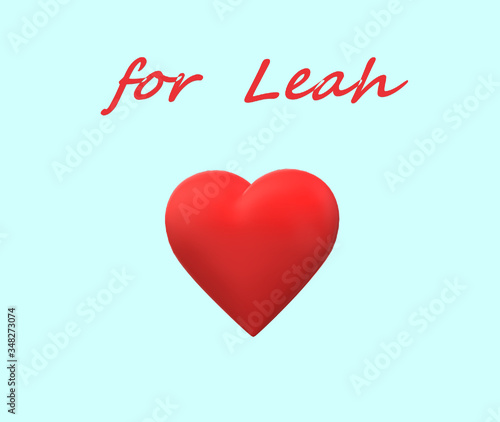 Wallpaper Mural valentine card with name  Torontodigital.ca