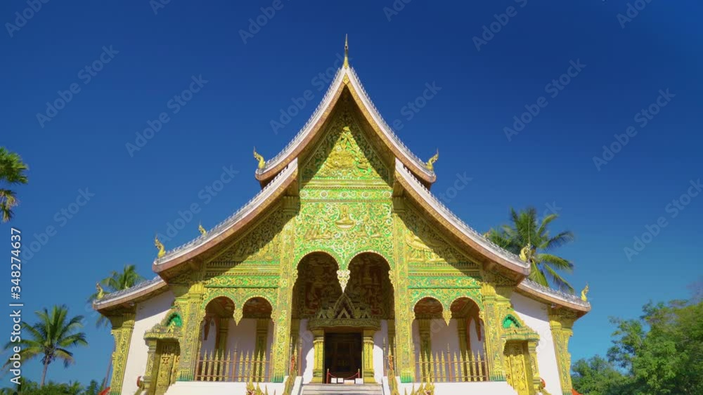 Entrance to a Buddhist Temple In Luang Prabang Entrance to a Buddhist Temple In Luang Prabang