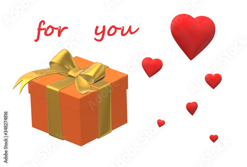 gift box with ribbon