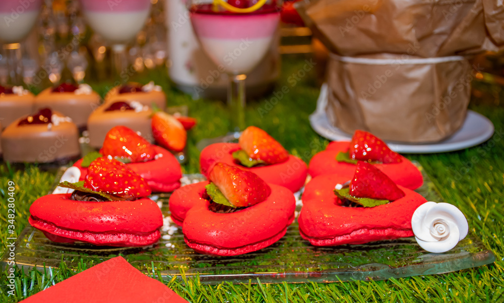 Festive brunch buffet Valentine's Day, Mother's Day, Woman's Day, catering and candy bar