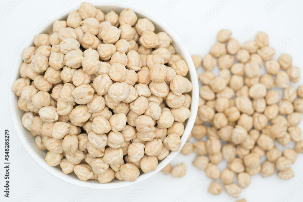 Konda Kadalai or chick peas shot on a white isolated background. Konda Kadalai or chick peas shot on a white isolated background.