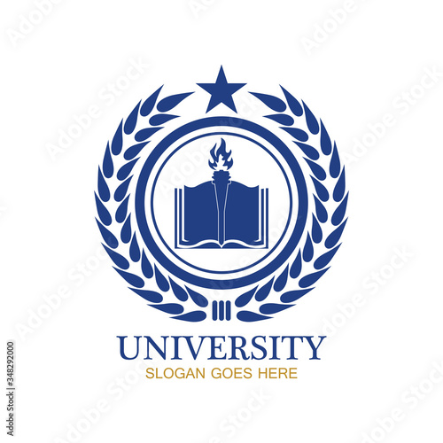 University, Academy, School and Course logo design template