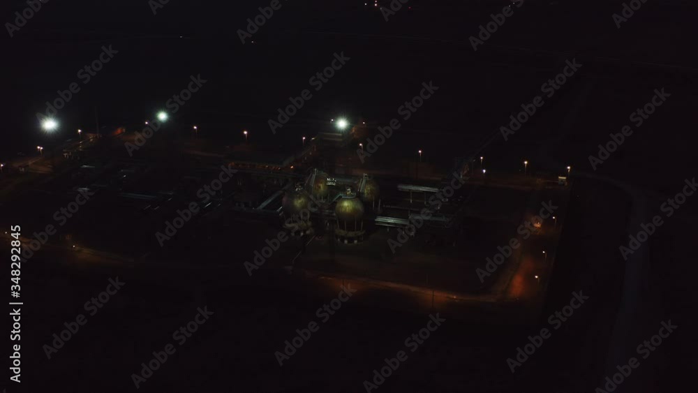 Oil refinery night Oil refinery night