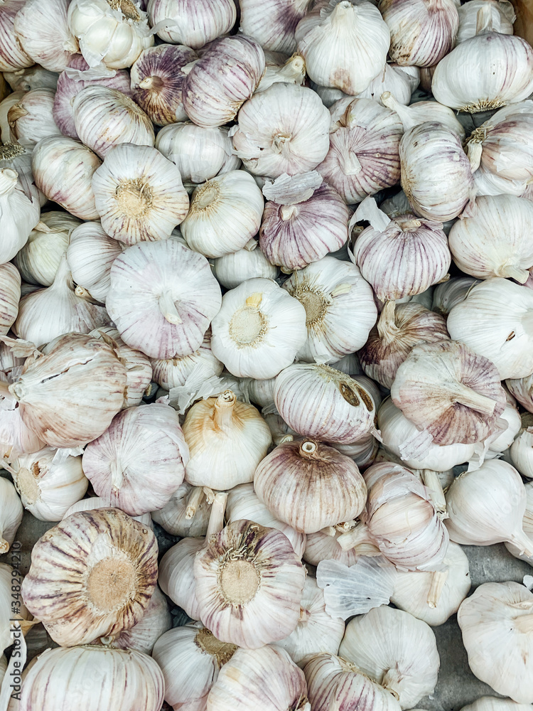 lots of ripe garlic vegetables for cooking background lots of ripe garlic vegetables for cooking background