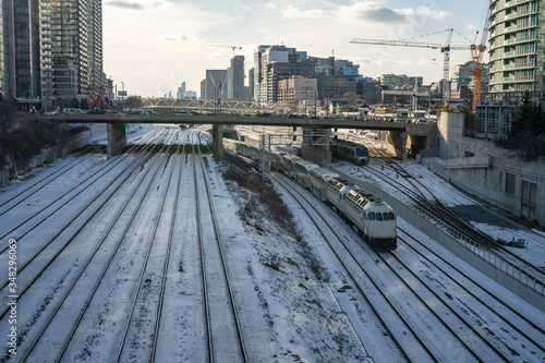 Photography Toronto City Skyline in Winter