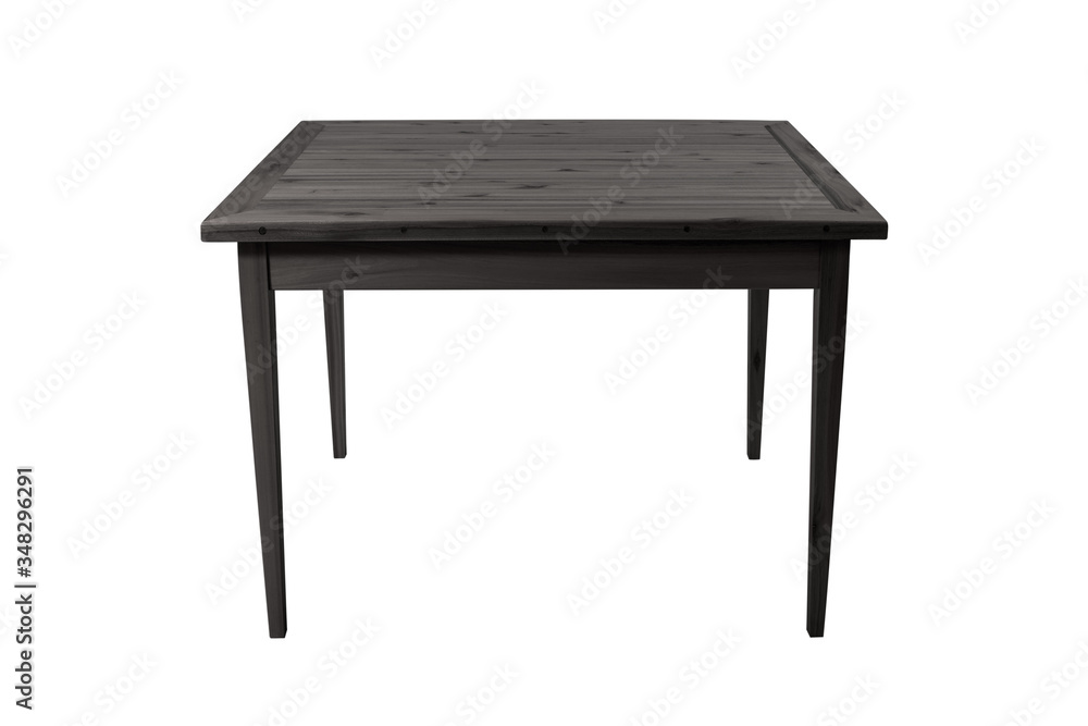 Wooden modern Table on white background. Wooden modern Table on white background.