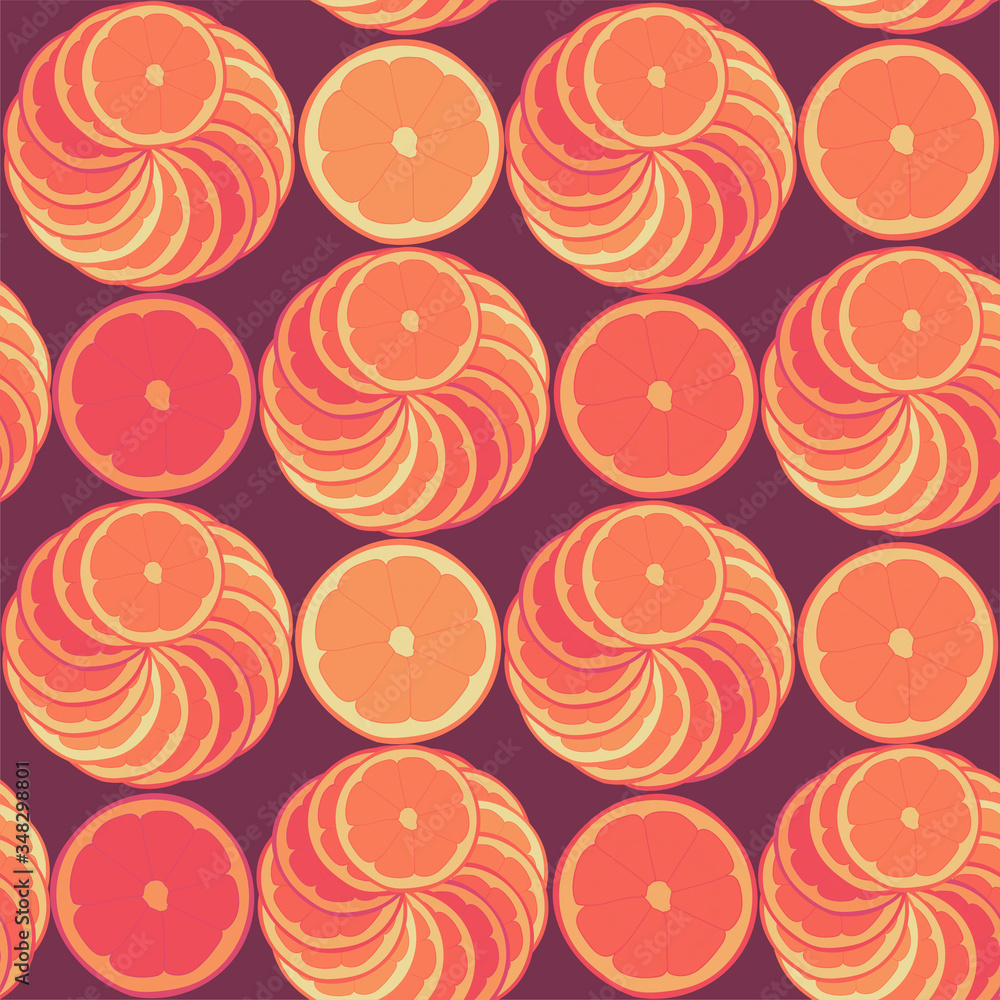 Seamless repeating pattern of oranges Seamless repeating pattern of oranges