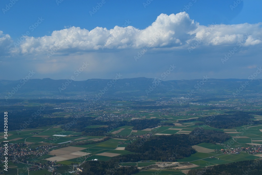 Obraz premium Widok z Lucerny w kierunku Grenchen