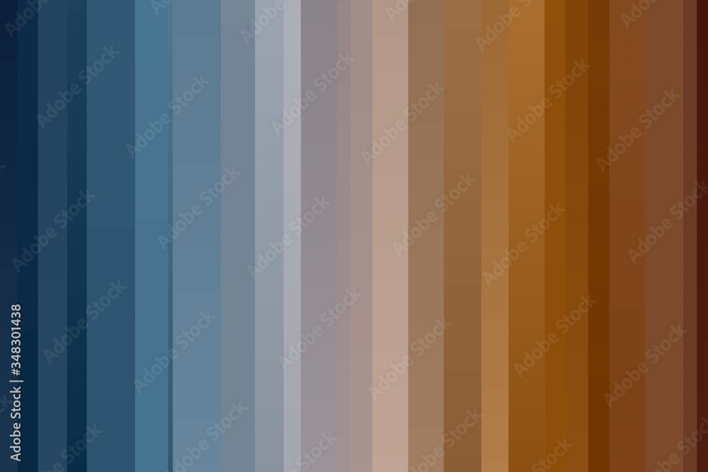 Blue, yellow and brown stripes vector background. Blue, yellow and brown stripes vector background.