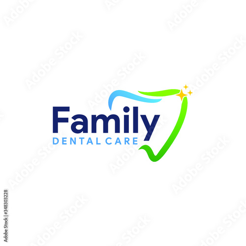 Family dental care, dental care, clinic dental, dental logo