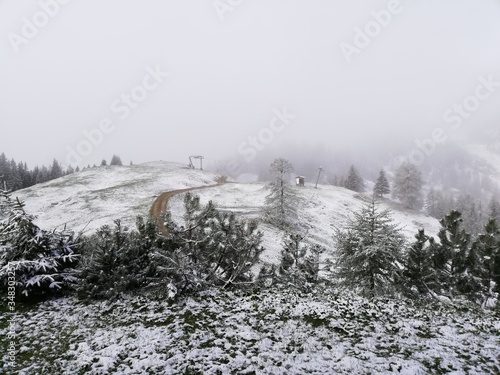 winter in the mountains