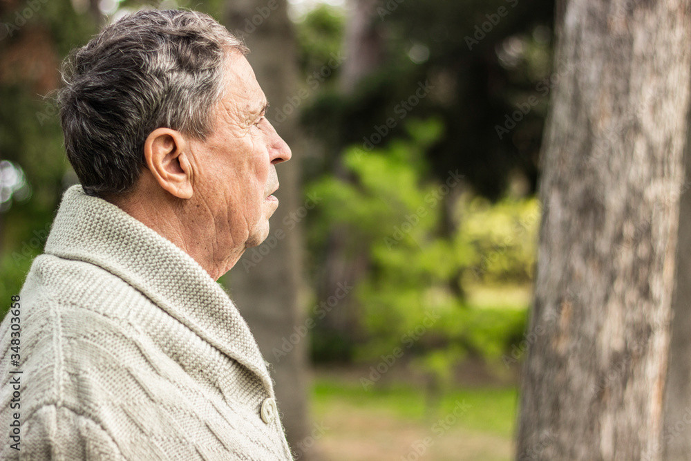 Portrait of senior man looking thoughtful Portrait of senior man looking thoughtful