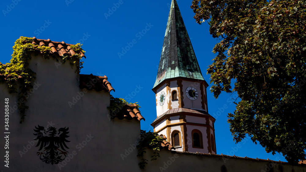 Neumarkt in der Oberpfalz, Bavaria / Germany - May 06, 2020. Old town of the village Neumarkt in der Oberpfalz Neumarkt in der Oberpfalz, Bavaria / Germany - May 06, 2020. Old town of the village Neumarkt in der Oberpfalz