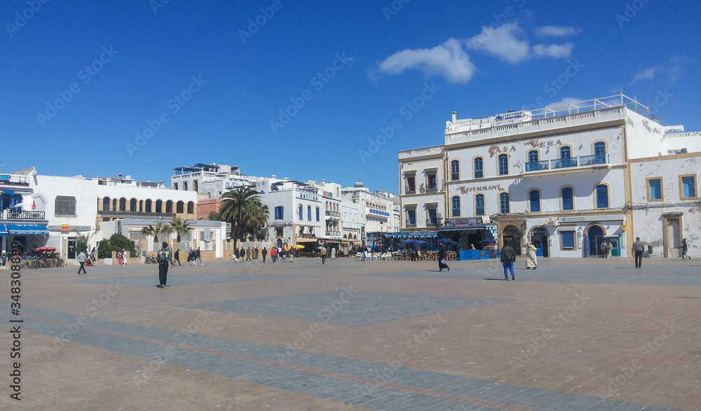Naklejka premium Square of the medina of Essaouira, Morocco