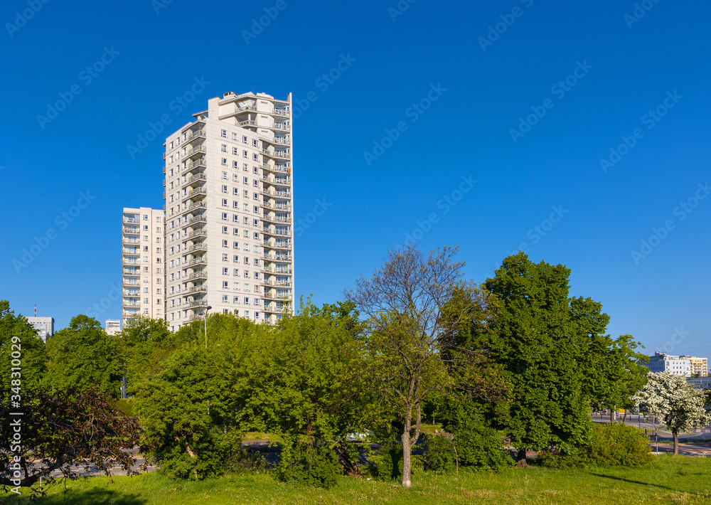 Osiedle Prezydenckie - Presidential Condominium - large scale residential development at Slonimskiego street in Zoliborz district of northern Warsaw, Poland Osiedle Prezydenckie - Presidential Condominium - large scale residential development at Slonimskiego street in Zoliborz district of northern Warsaw, Poland