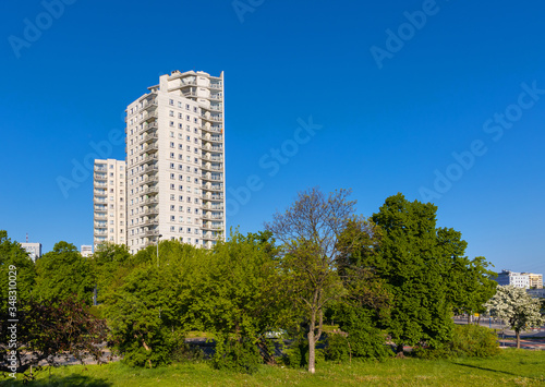 Osiedle Prezydenckie - Presidential Condominium - large scale residential development at Slonimskiego street in Zoliborz district of northern Warsaw, Poland