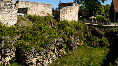 Neumarkt in der Oberpfalz, Bavaria / Germany - May 06, 2020. Ruines of Wolfstein castle near the village Neumarkt in der Oberpfalz. photo