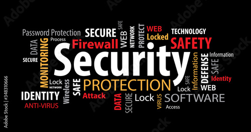 Red, Orange and Black Secur...
