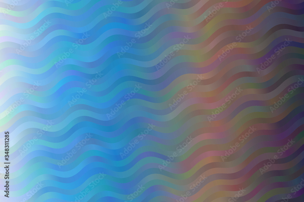 Blue and brown waves vector background.