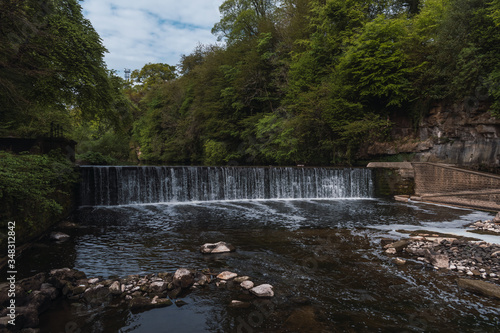 Waterfall in a river