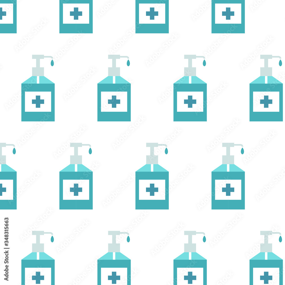 alcohol gel, hand sanitizer seamless pattern, vector illustration alcohol gel, hand sanitizer seamless pattern, vector illustration