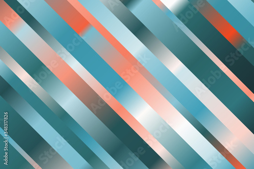 Blue and red lines and stripes vector background.