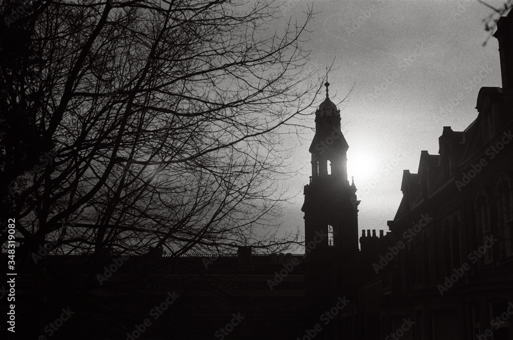 church in the evening