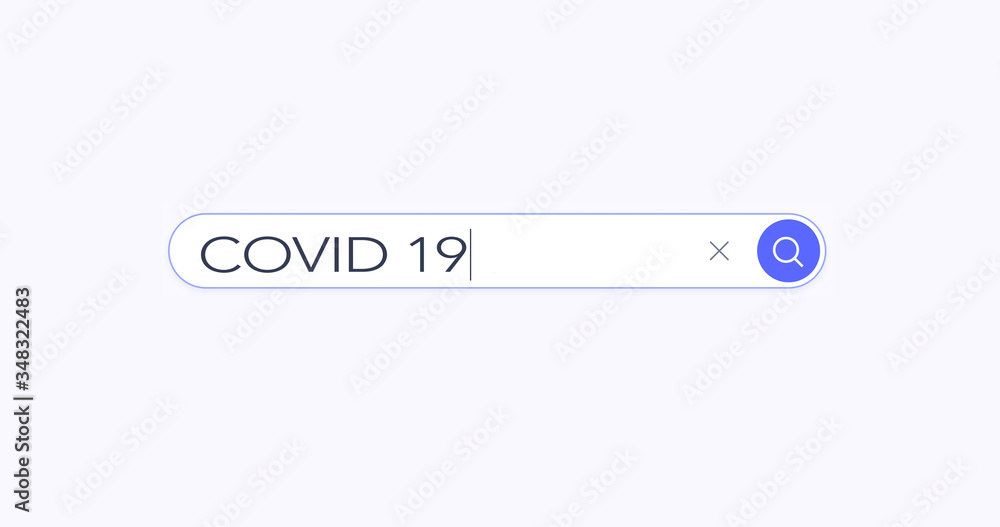 Search engine. Search in the browser bar. Text in the browser bar. Covid-19. Isolated on a white background. Search engine. Search in the browser bar. Text in the browser bar. Covid-19. Isolated on a white background.