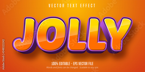 Jolly text, 3d editable text effect