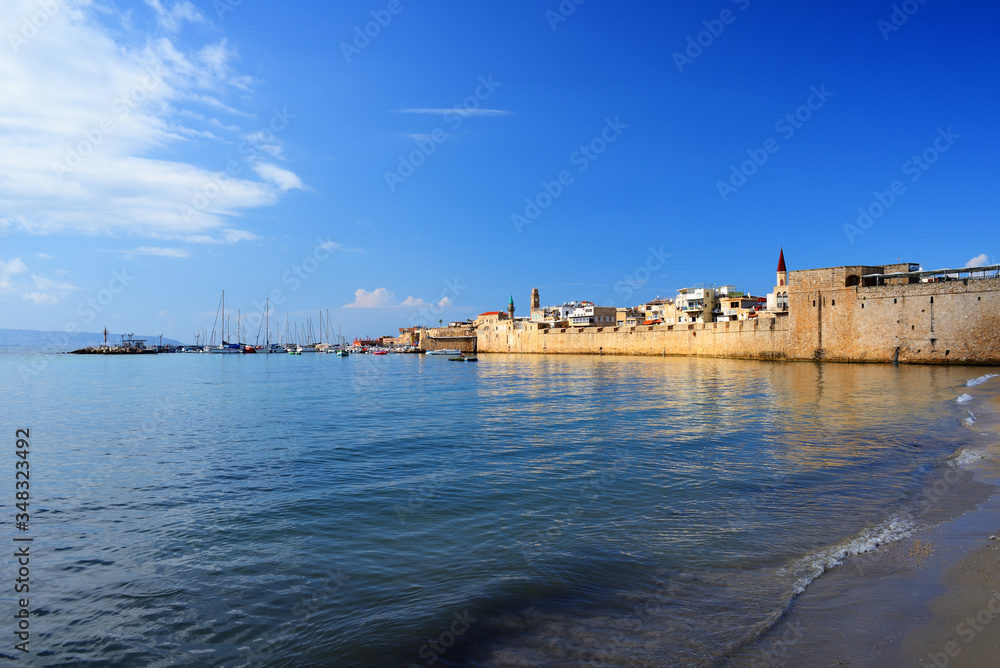 Acre city fortress and harbor. Unesco heritage