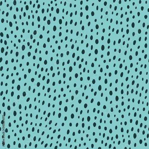 Contemporary polka dot shapes seamless pattern in vector. Stock Vector |  Adobe Stock