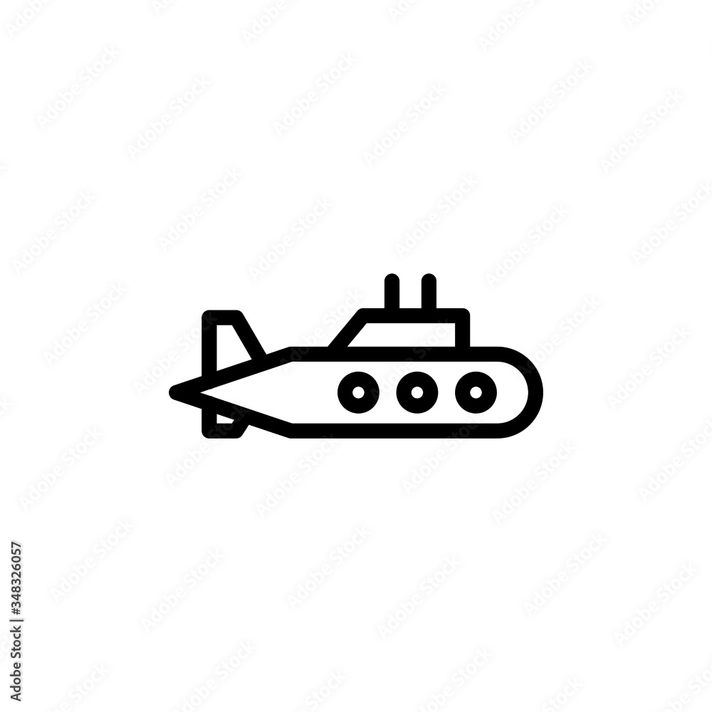 Military submarine vector icon in outline style on white background, sign for mobile concept and web design, Submarine boat glyph icon, Symbol, logo illustration. Military submarine vector icon in outline style on white background, sign for mobile concept and web design, Submarine boat glyph icon, Symbol, logo illustration.