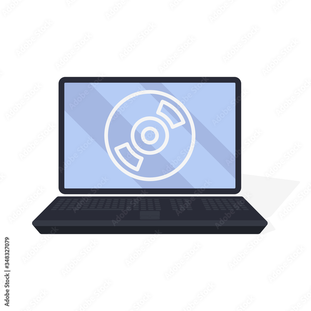 Monitor laptop icon. Business concept vector illustration Monitor laptop icon. Business concept vector illustration