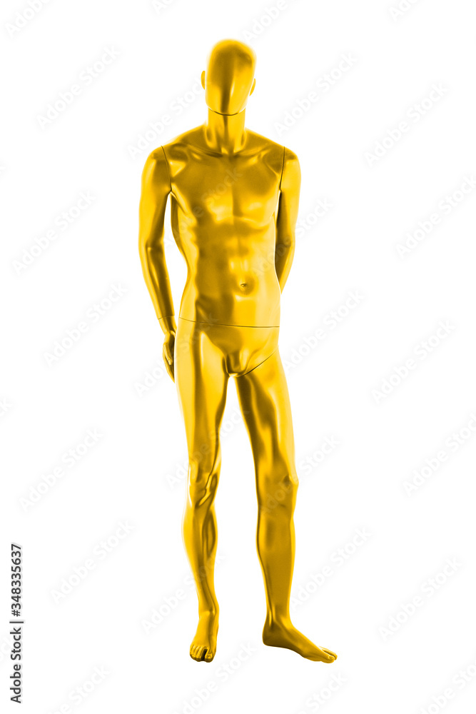 Gloss color mannequin male isolated Gloss color mannequin male isolated