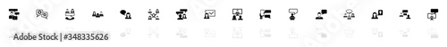 Business Communication - Flat Vector Icons