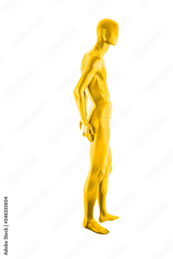 Gloss color mannequin male isolated Gloss color mannequin male isolated
