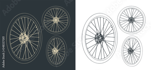 Road bike wheel