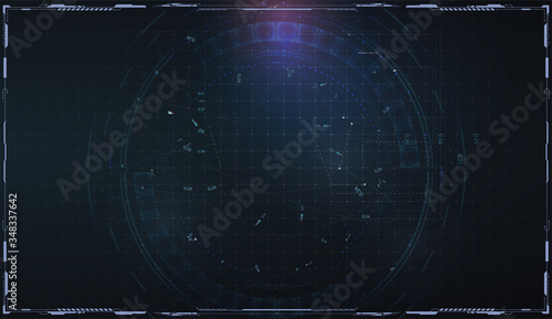 Abstract technology background. Grid for virtual technology futuristic user interface HUD. Abstract futuristic space background. Vector illustration